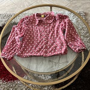 Zara polka dot blouse size xs